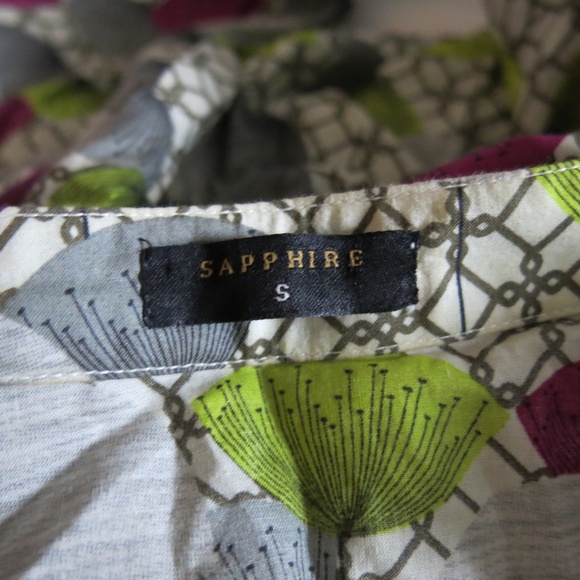 Sapphire Multi Colour Print 3/4 Sleeve Tunic Dress - Size Small - Picture 5 of 6